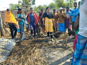 पूर्णिया – गोड़ियर पट्टी श्रीमाता पंचायत के बैरिया गांव में भीषण अग्निकांड, कई घर जलकर हुए राख