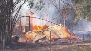 पूर्णिया – डुमरी गांव में भीषण अग्निकांड: एक घर जलकर राख, लाखों की संपत्ति का नुकसान